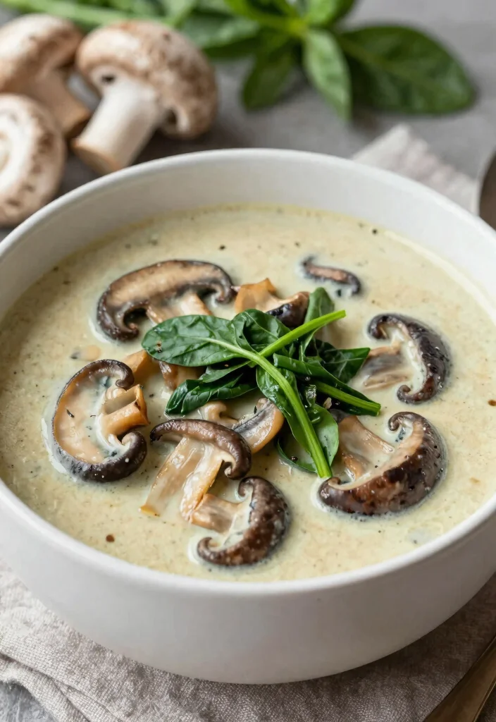 18 Vegan Thai Curry Soup Recipes (Red, Green, Yellow) - 15. Thai Coconut Curry Mushroom Soup 1