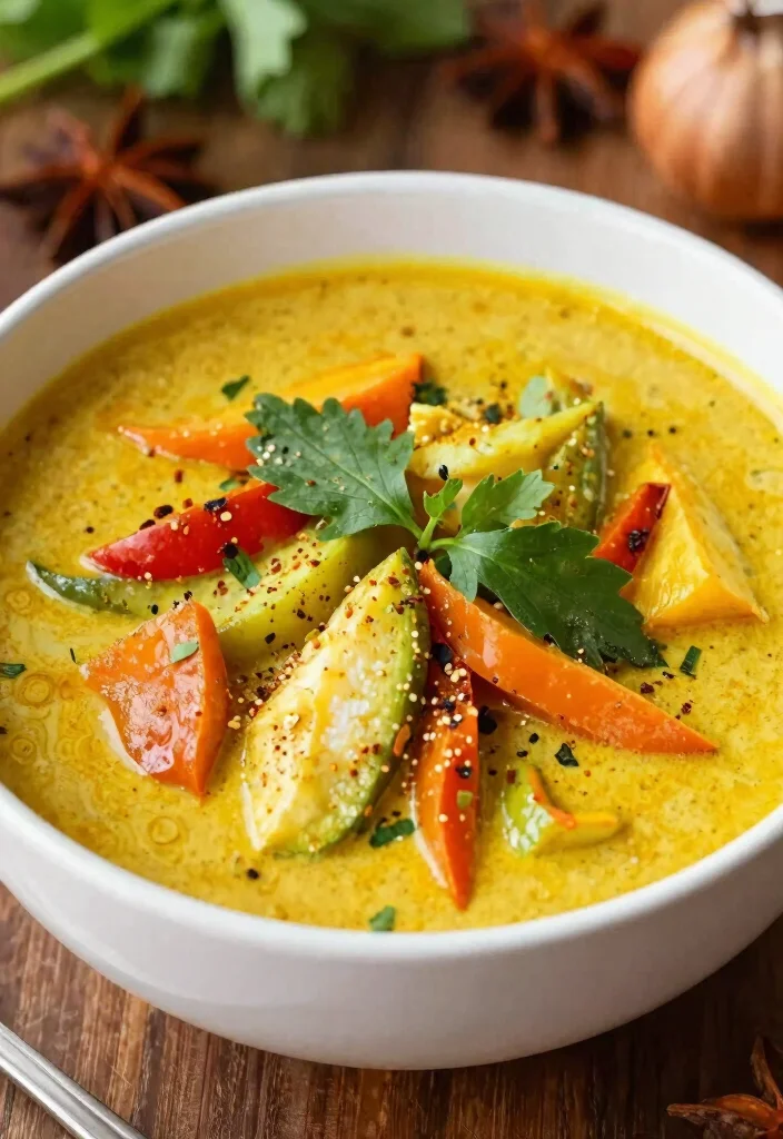 18 Vegan Thai Curry Soup Recipes (Red, Green, Yellow) - 18. Thai Curry Coconut Spice Soup 1