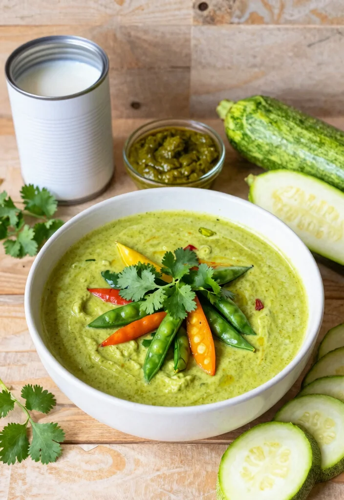 18 Vegan Thai Curry Soup Recipes (Red, Green, Yellow) - 2. Zesty Vegan Green Curry Soup 1
