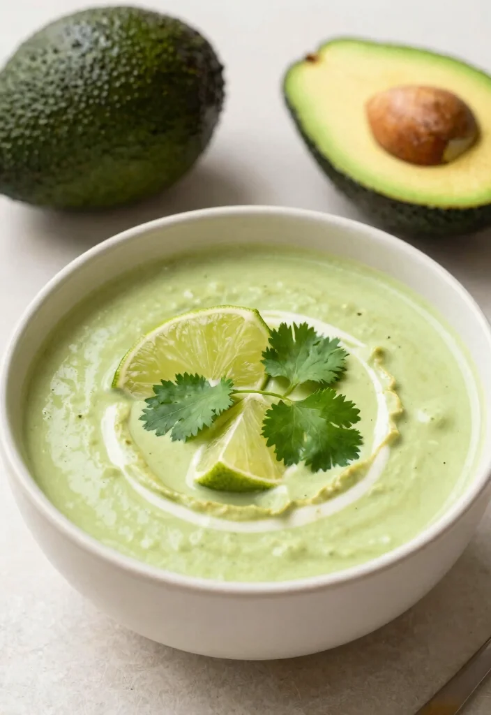 18 Vegan Thai Curry Soup Recipes (Red, Green, Yellow) - 9. Thai Avocado Curry Soup 1