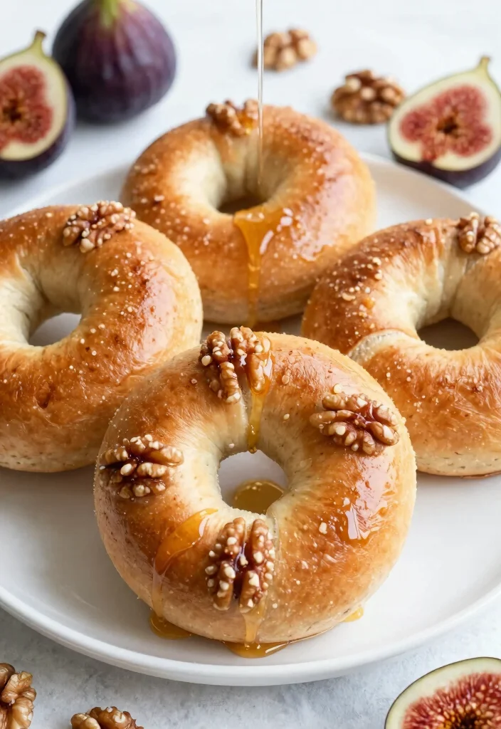 19 Air Fryer Greek Yogurt Bagels (Crispy Outside) - 16. Fig and Walnut Bagels 1