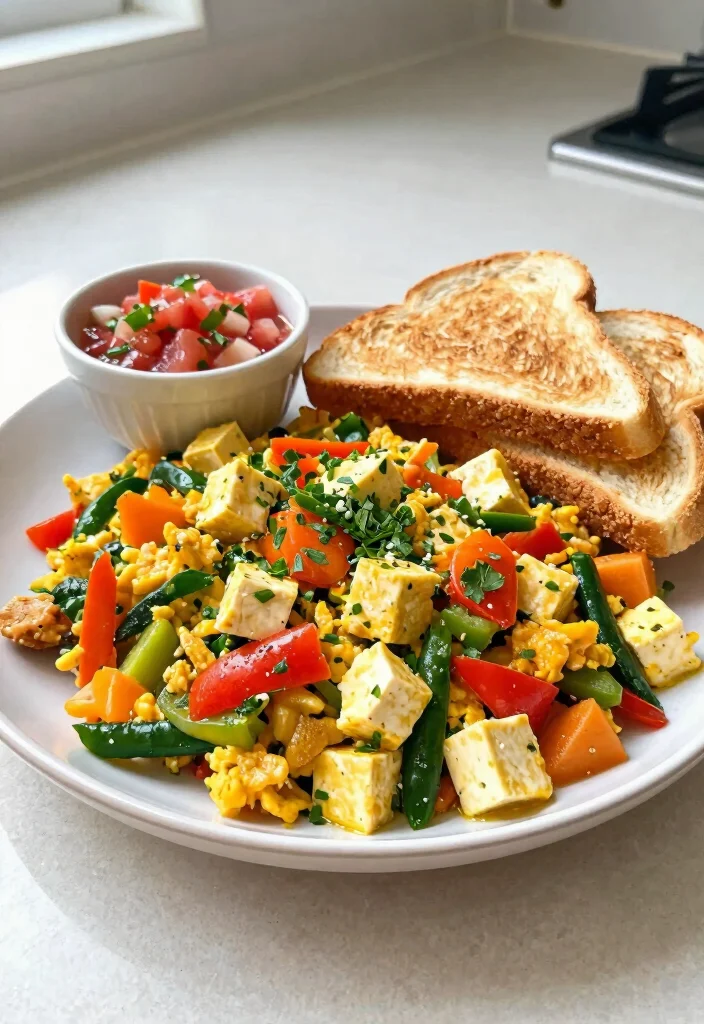 19 Chinese Breakfast Recipes (Start the Day Right) - 11. Tofu Scramble 1