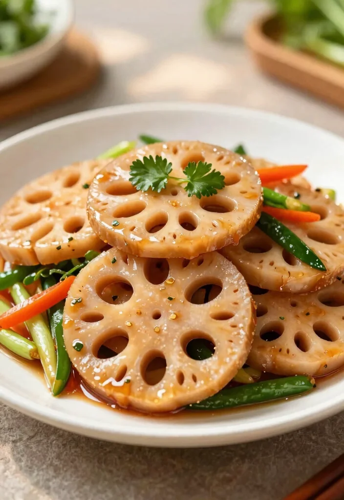 19 Chinese Breakfast Recipes (Start the Day Right) - 16. Lotus Root Stir-Fry 1