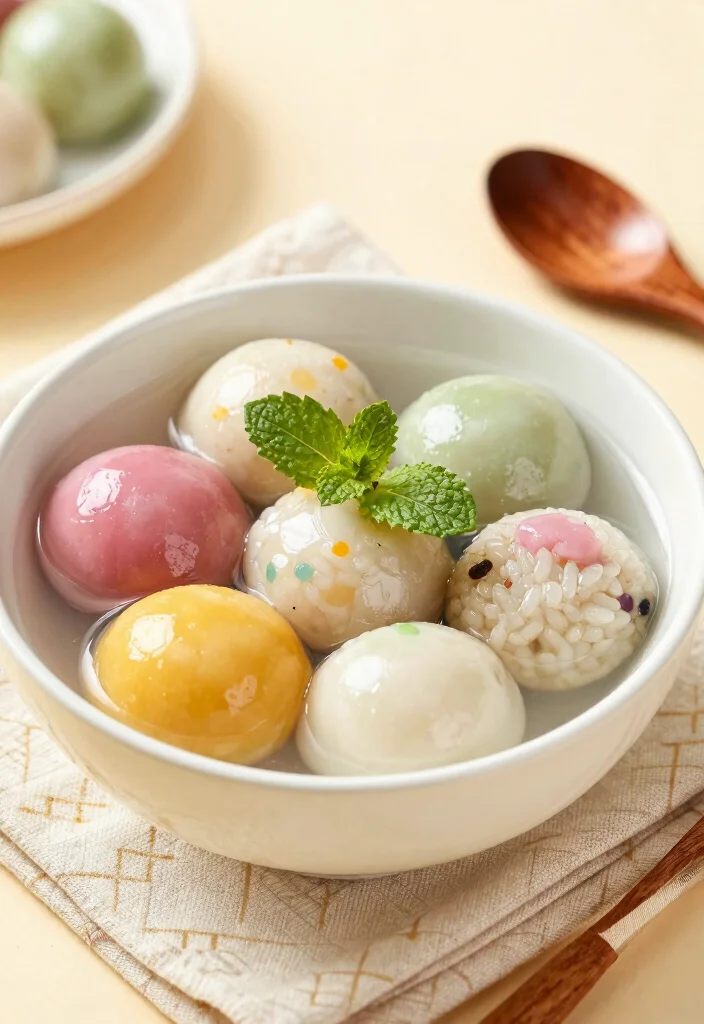 19 Chinese Breakfast Recipes (Start the Day Right) - 8. Fruit-Stuffed Rice Balls (Tang Yuan) 1