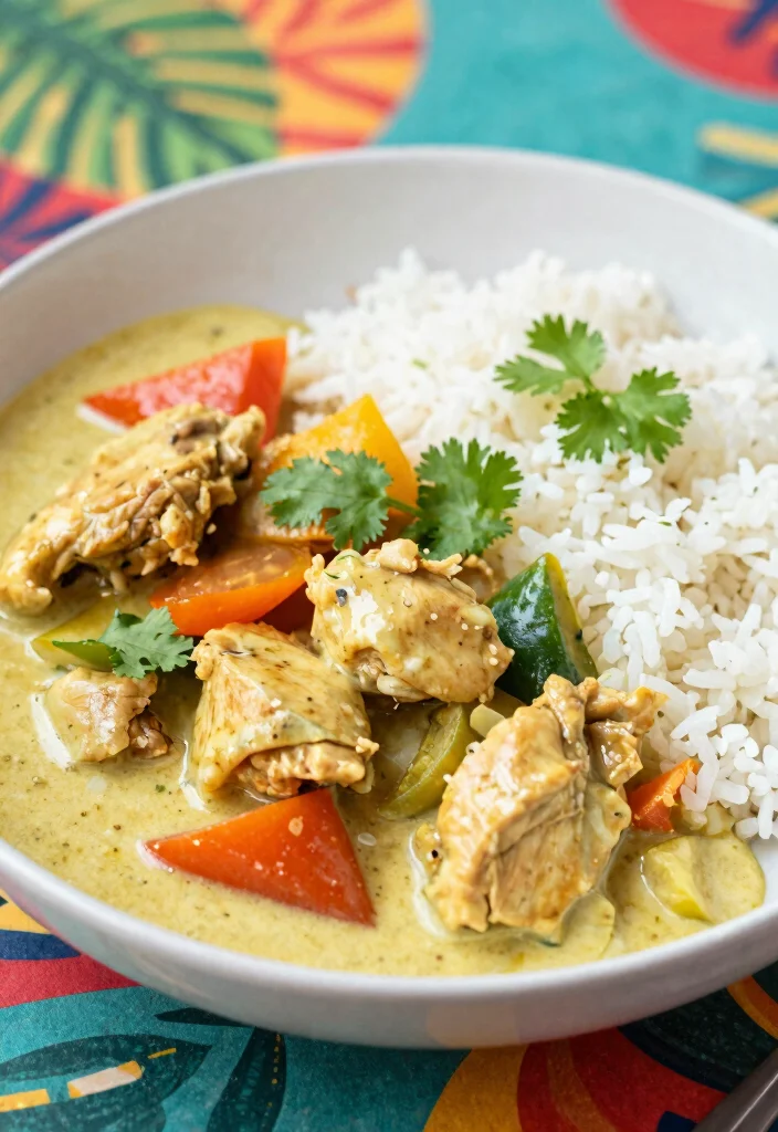 19 Chinese Chicken Dishes (Easy Family Favorites) - 14. Coconut Curry Chicken 1