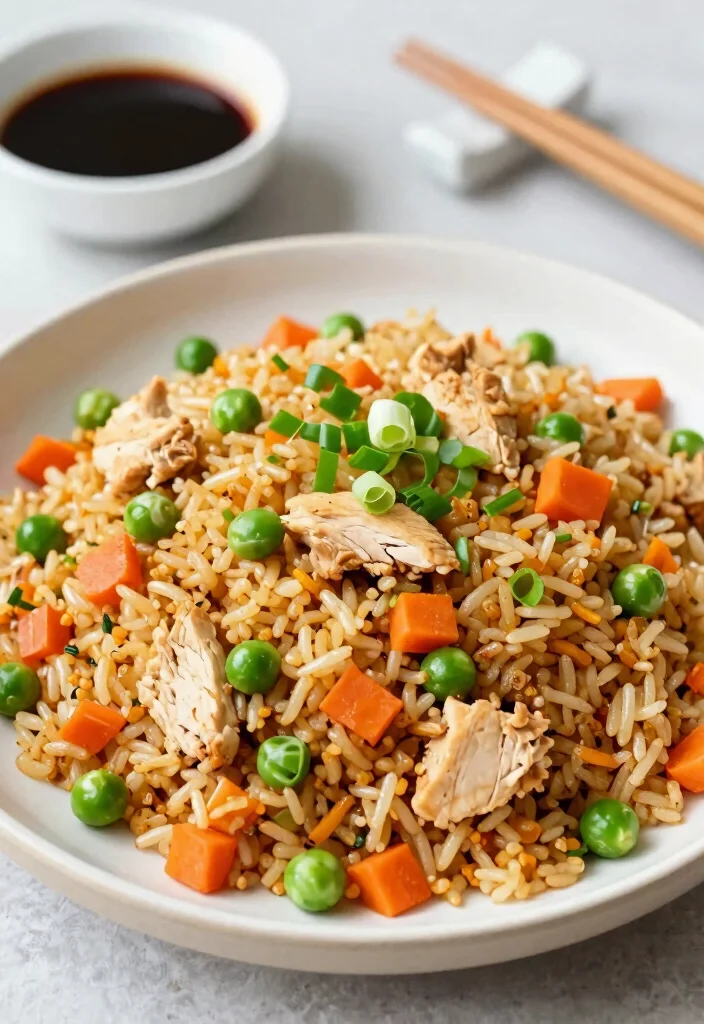 19 Chinese Chicken Dishes (Easy Family Favorites) - 8. Chicken Fried Rice 1