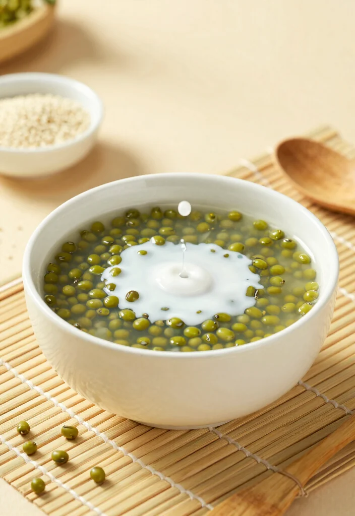 19 Chinese Dessert Soups (Warm & Comforting) - 2. Mung Bean Soup (绿豆汤) 1