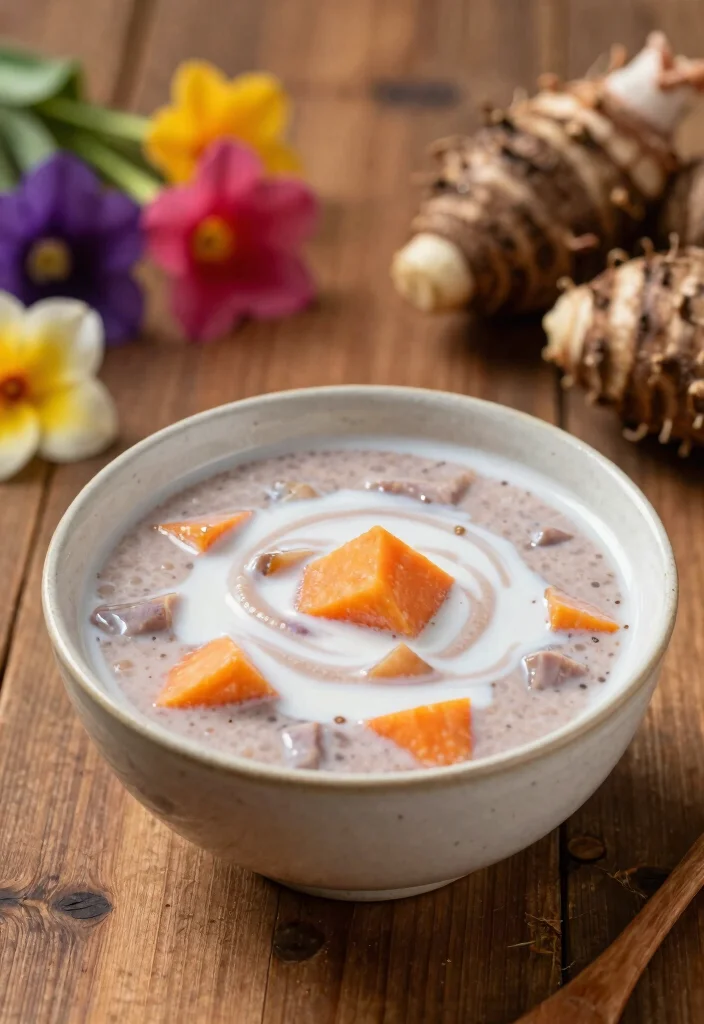 19 Chinese Dessert Soups (Warm & Comforting) - 9. Taro Dessert Soup (芋头汤) 1