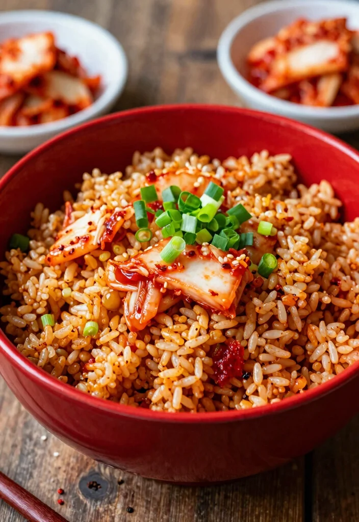 19 Chinese Egg Fried Rice Recipes (Simple & Perfect) - 6. Kimchi Egg Fried Rice 1