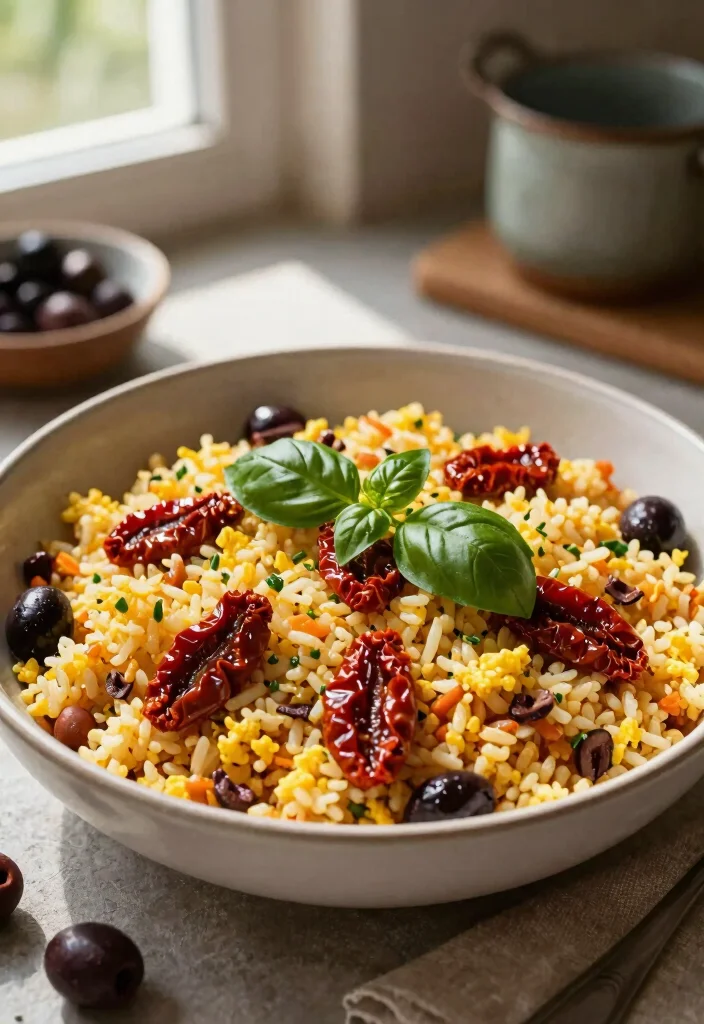 19 Chinese Egg Fried Rice Recipes (Simple & Perfect) - 7. Mediterranean Egg Fried Rice 1