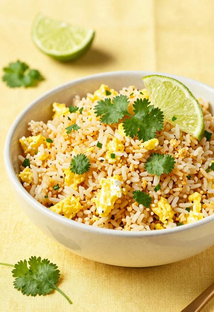 19 Chinese Egg Fried Rice Recipes (Simple & Perfect) - 8. Cilantro Lime Egg Fried Rice 1