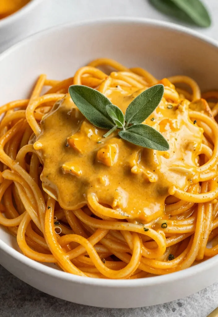 19 Chinese Noodle Dishes: Quick, Easy, Delicious - 12. Pumpkin Noodles with Sage 1