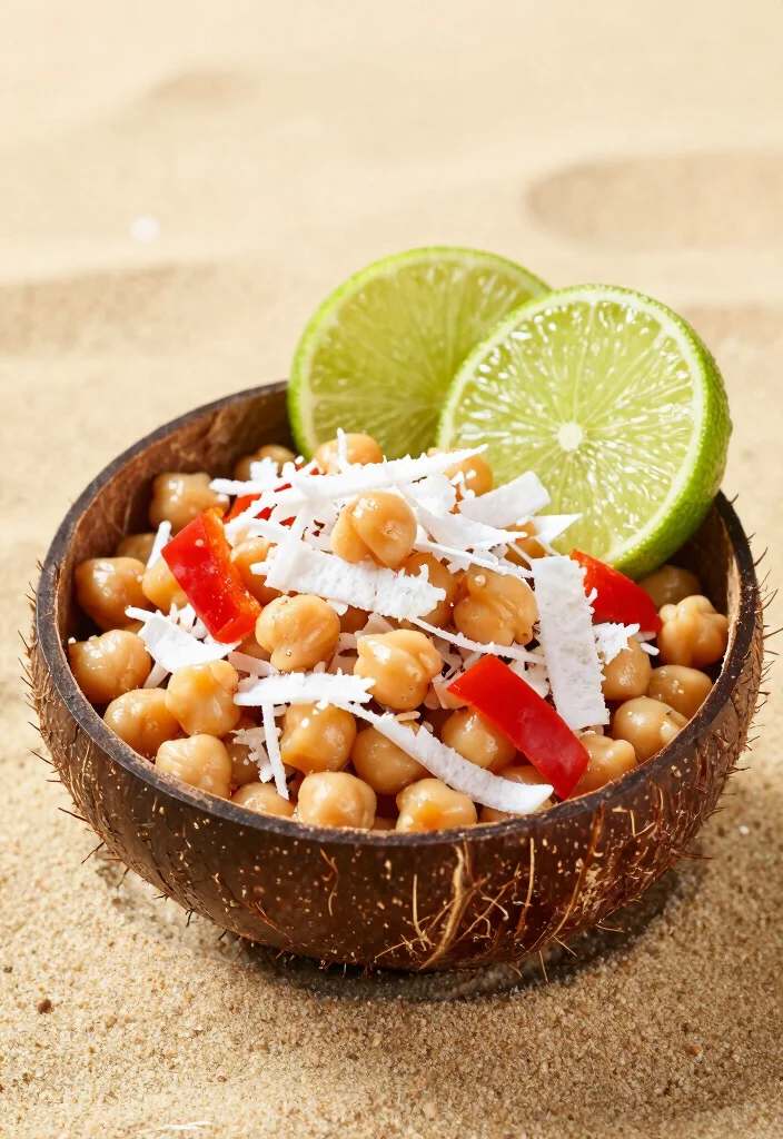 19 Greek Chickpea Salad Recipes (Quick & Healthy) - 16. Chickpea Salad with Coconut and Lime 1