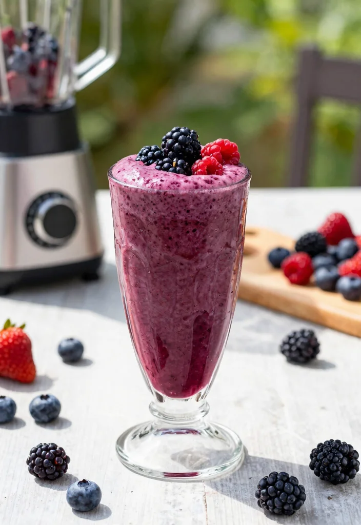 19 Greek Yogurt Smoothie Recipes (Creamy & Quick) - 2. Berry Blast Smoothie 1