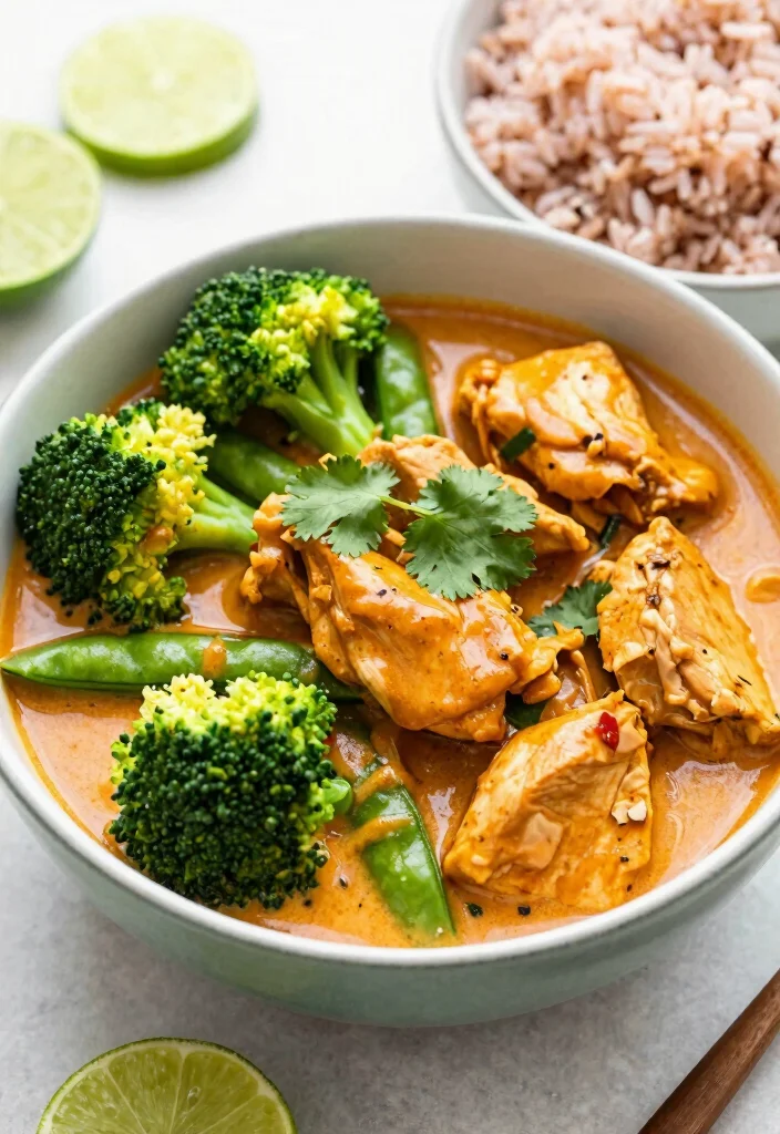 19 Red Thai Curry Chicken Recipes (Restaurant Quality) - 3. Lightened-Up Red Thai Curry Chicken 1