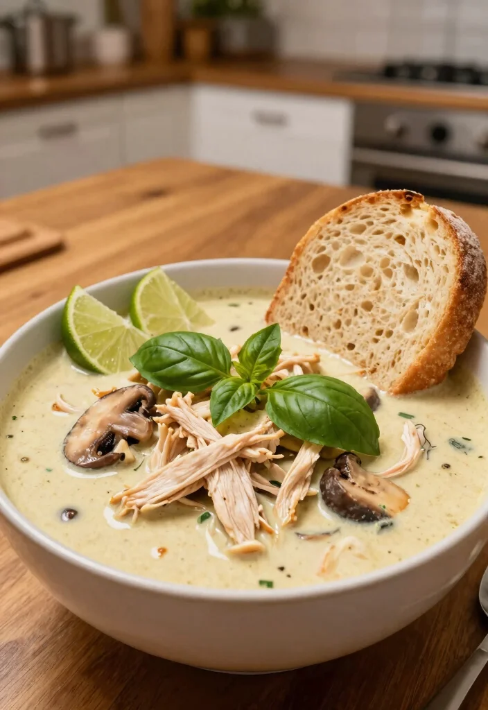 19 Red Thai Curry Chicken Recipes (Restaurant Quality) - 4. Thai Coconut Chicken Curry Soup 1