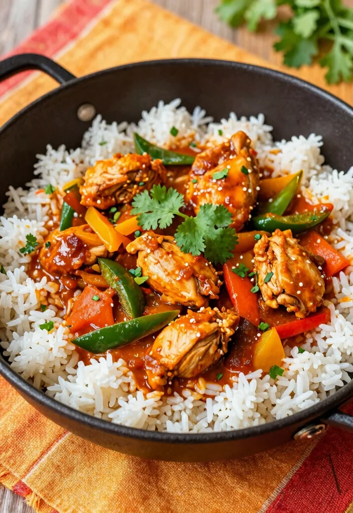 19 Red Thai Curry Chicken Recipes (Restaurant Quality) - 5. One-Pan Red Thai Curry Chicken and Rice 1