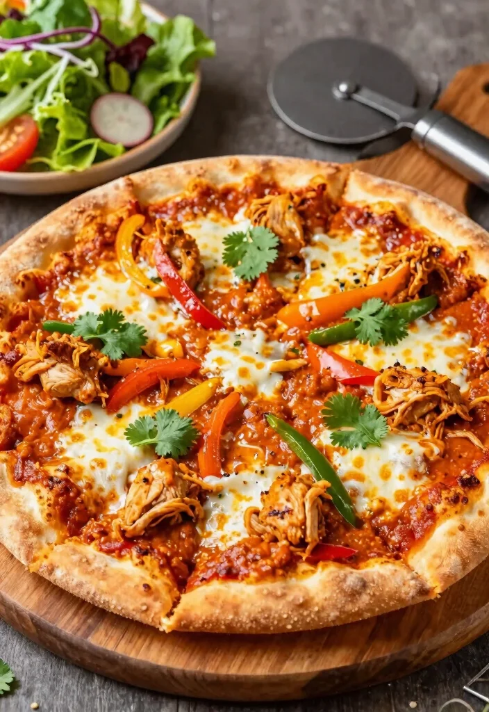19 Red Thai Curry Chicken Recipes (Restaurant Quality) - 9. Thai Red Curry Chicken Pizza 1