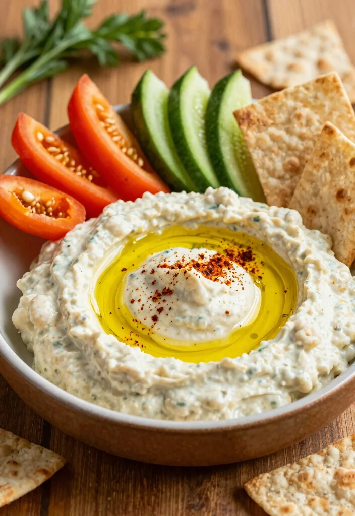 19 Savory Greek Yogurt Recipes (Dips & Spreads) - 13. Mediterranean White Bean Dip 1