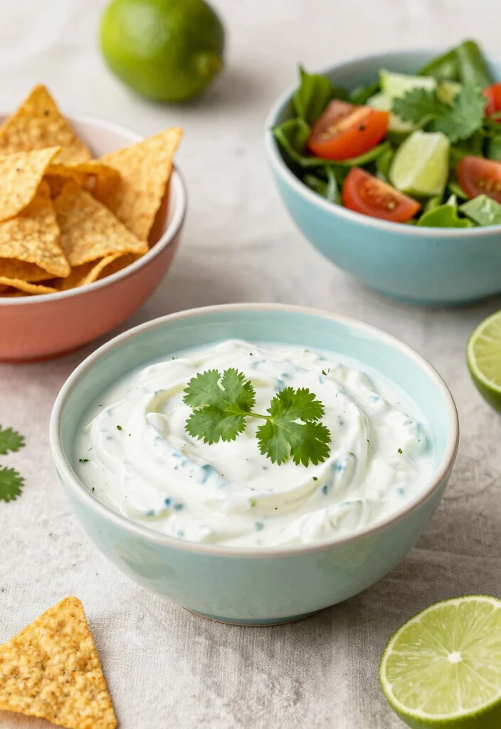 19 Savory Greek Yogurt Recipes (Dips & Spreads) - 5. Cilantro-Lime Greek Yogurt Sauce 1