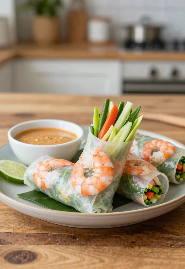 19 Shrimp Pad Thai Recipes (Quick & Easy) - 18. Shrimp Pad Thai Spring Rolls 1