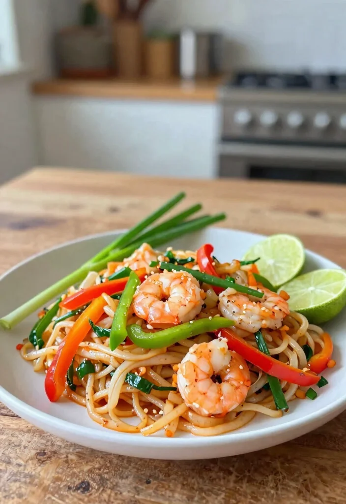 19 Shrimp Pad Thai Recipes (Quick & Easy) - 3. Vegetarian Shrimp Pad Thai for a Twist 1
