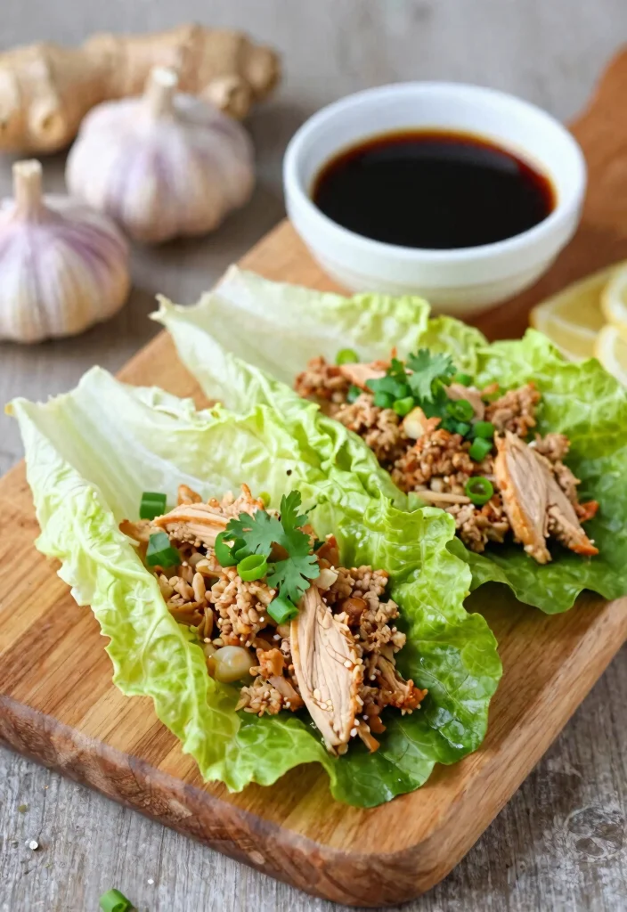 19 Thai Lettuce Wraps (Easy & Quick) - 1. Classic Chicken Thai Lettuce Wraps 1