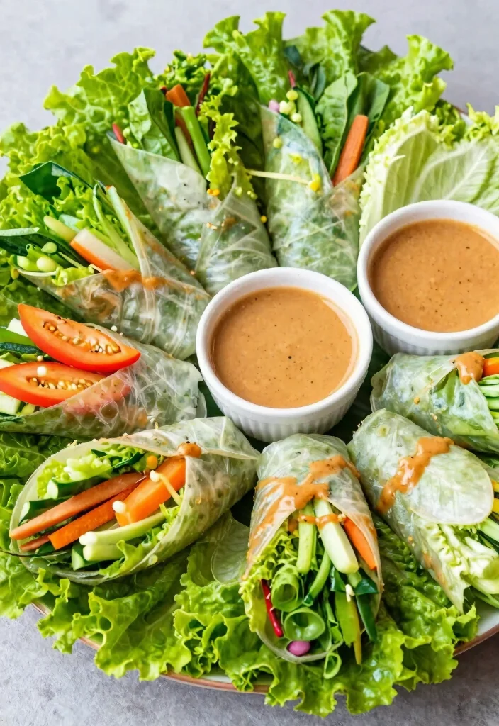 19 Thai Lettuce Wraps (Easy & Quick) - 15. Thai Vegetable Lettuce Wraps 1