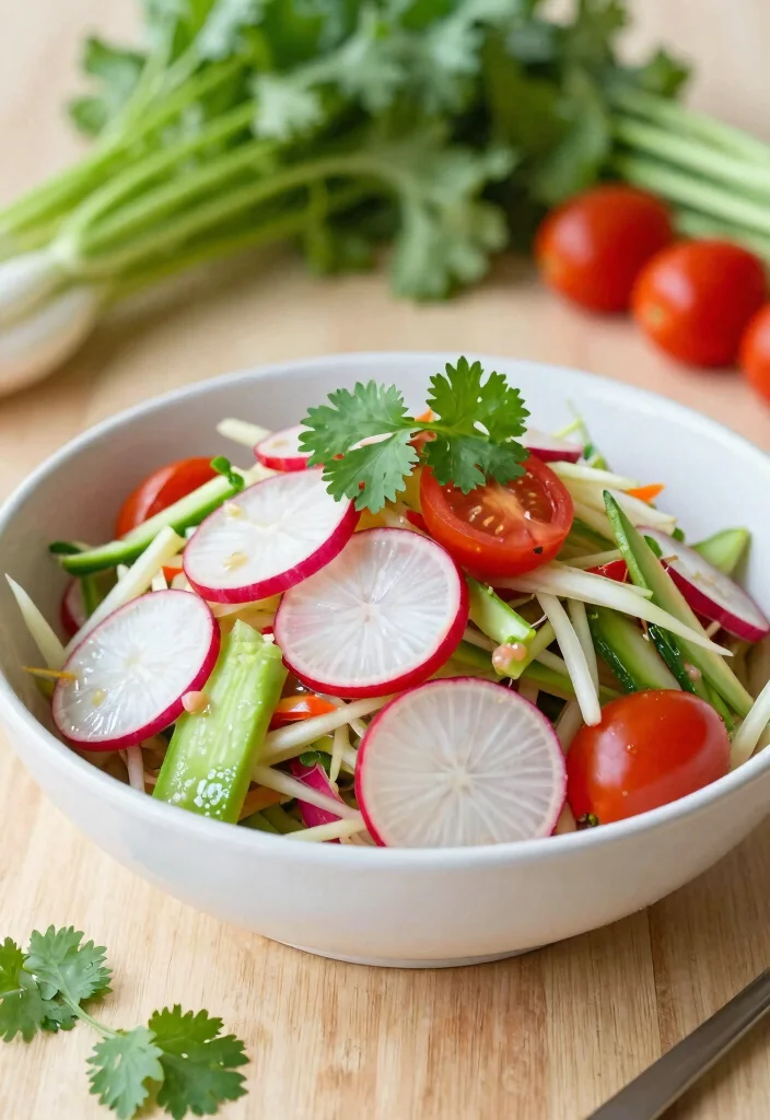19 Thai Papaya Salad Variations (Traditional & Modern) - 11. Som Tum with Radish 1