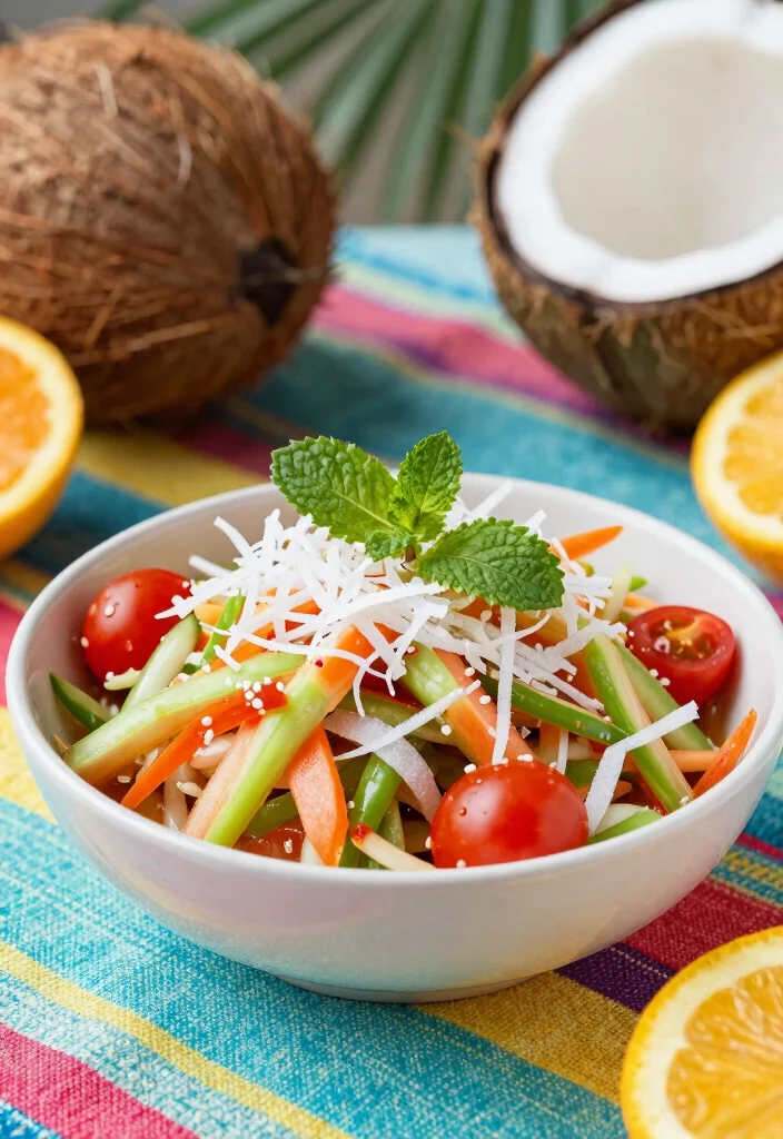 19 Thai Papaya Salad Variations (Traditional & Modern) - 14. Coconut Som Tum 1