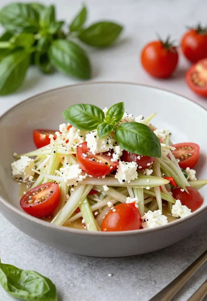 19 Thai Papaya Salad Variations (Traditional & Modern) - 15. Som Tum with Cherry Tomatoes and Feta 1