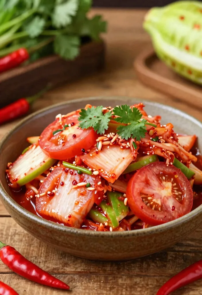 19 Thai Papaya Salad Variations (Traditional & Modern) - 17. Kimchi Som Tum 1