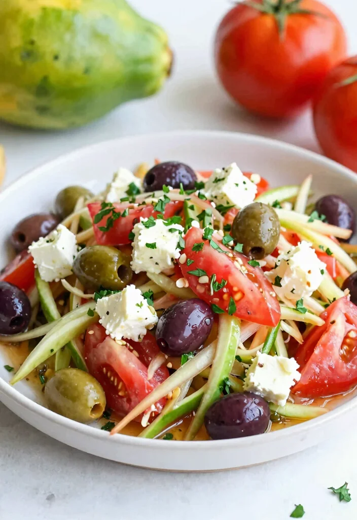 19 Thai Papaya Salad Variations (Traditional & Modern) - 18. Mediterranean Som Tum 1