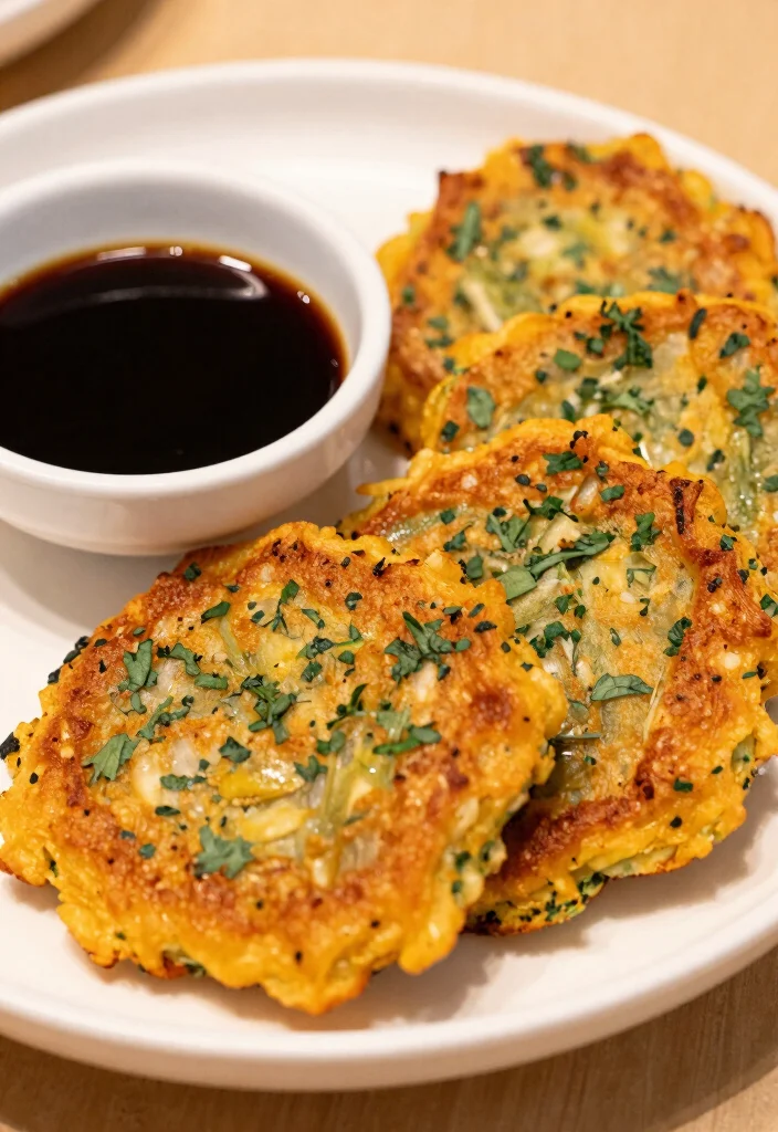 19 Vegetarian Chinese Recipes: Easy & Flavorful - 17. Chinese Vegetable Pancakes 1