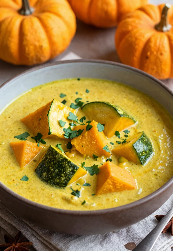 19 Vegetarische Thai Curry Rezepte für jede Saison - 18. Thai-Curry mit Kürbis und Zucchini 1