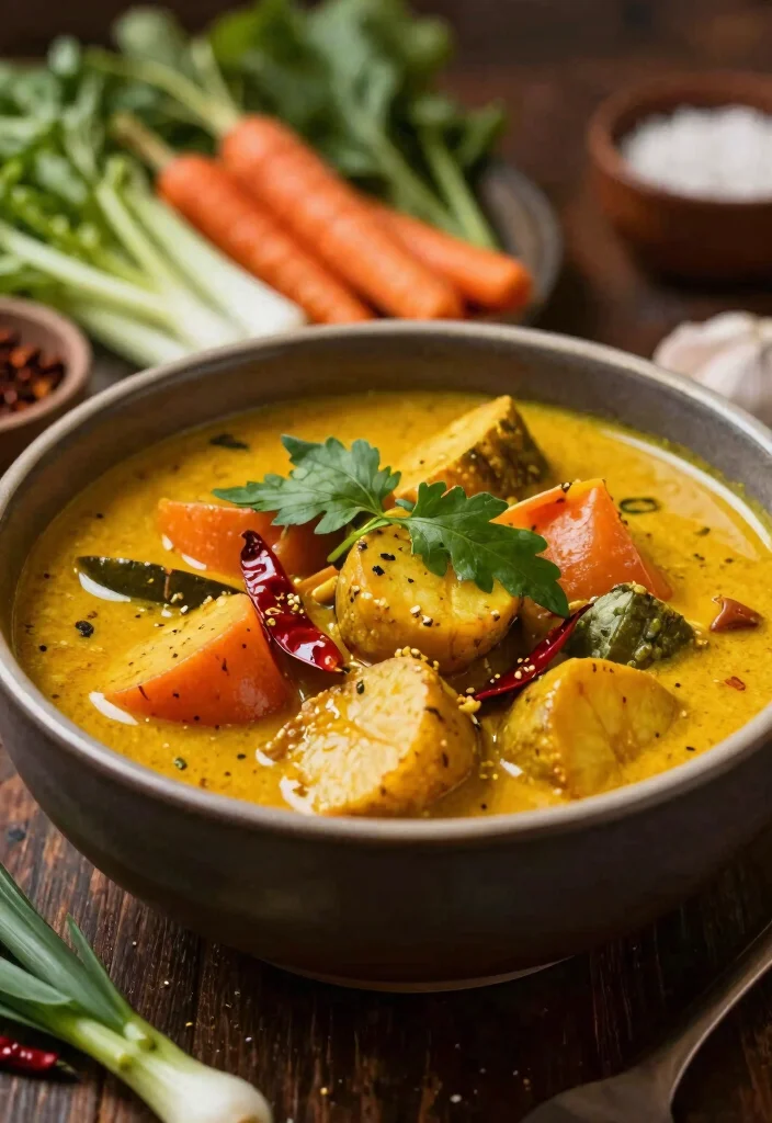 19 Vegetarische Thai Curry Rezepte für jede Saison - 19. Thai-Curry mit Wurzelgemüse 1