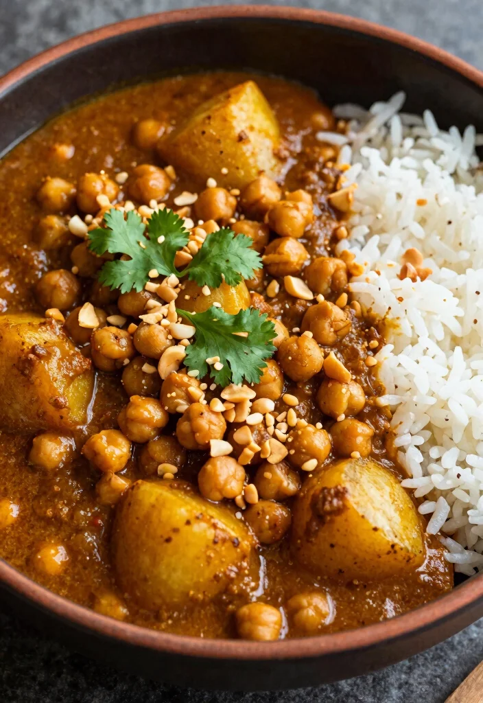 19 Vegetarische Thai Curry Rezepte für jede Saison - 3. Massaman Curry mit Kichererbsen 1