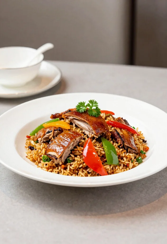 20 Authentic Thai Fried Rice Recipes (Restaurant-Quality) - 11. Khao Pad Ped Yang (Roasted Duck Fried Rice) 1