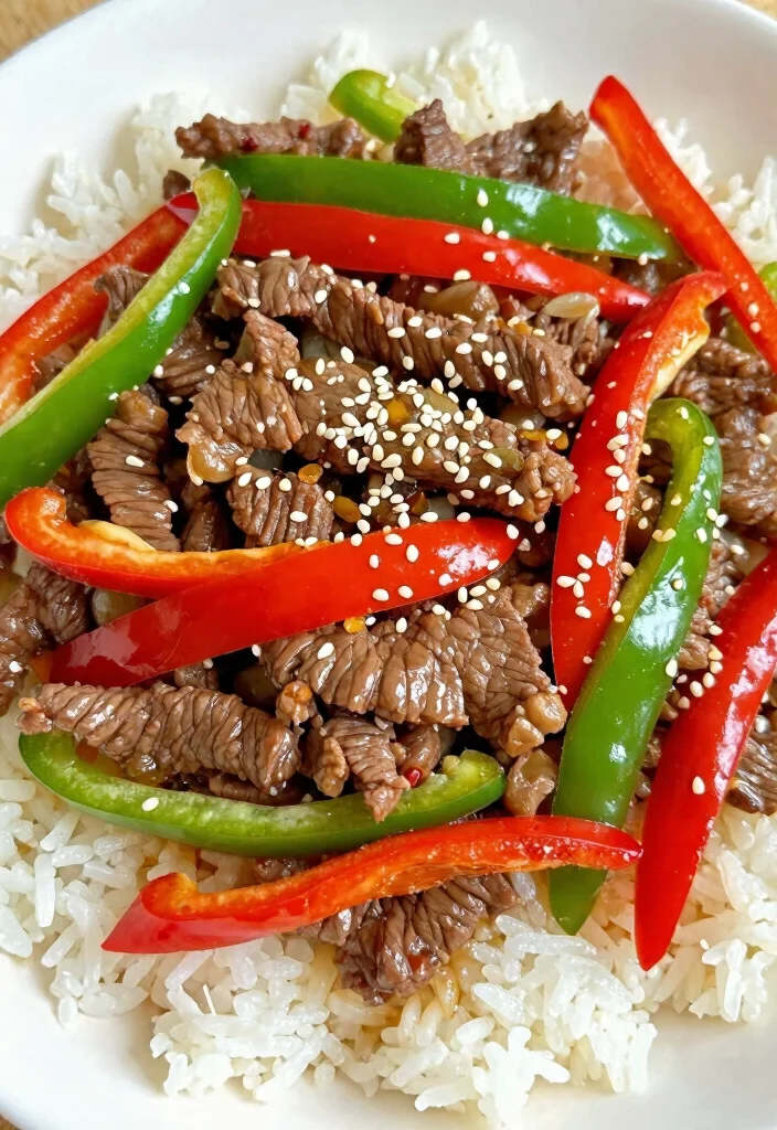 20 Beef Chinese Food Recipes (Stir-Fry to Braise) - 10. Beef and Peppers Stir-Fry 1