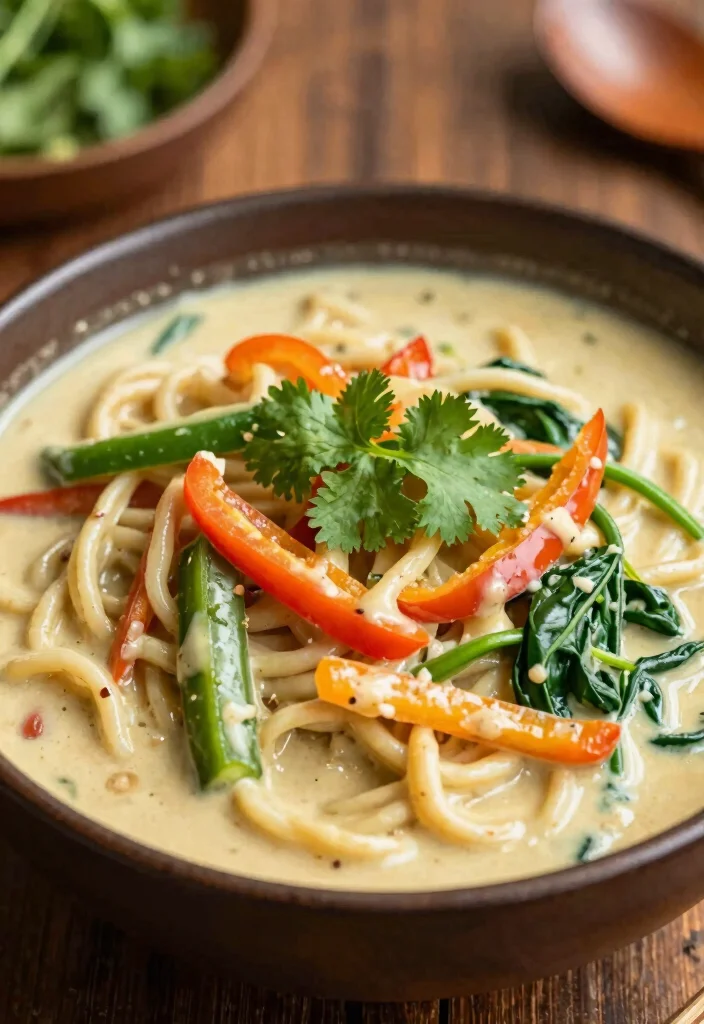20 Chinese Noodle Recipes (From Lo Mein to Chow Mein) - 12. Coconut Curry Noodles 1