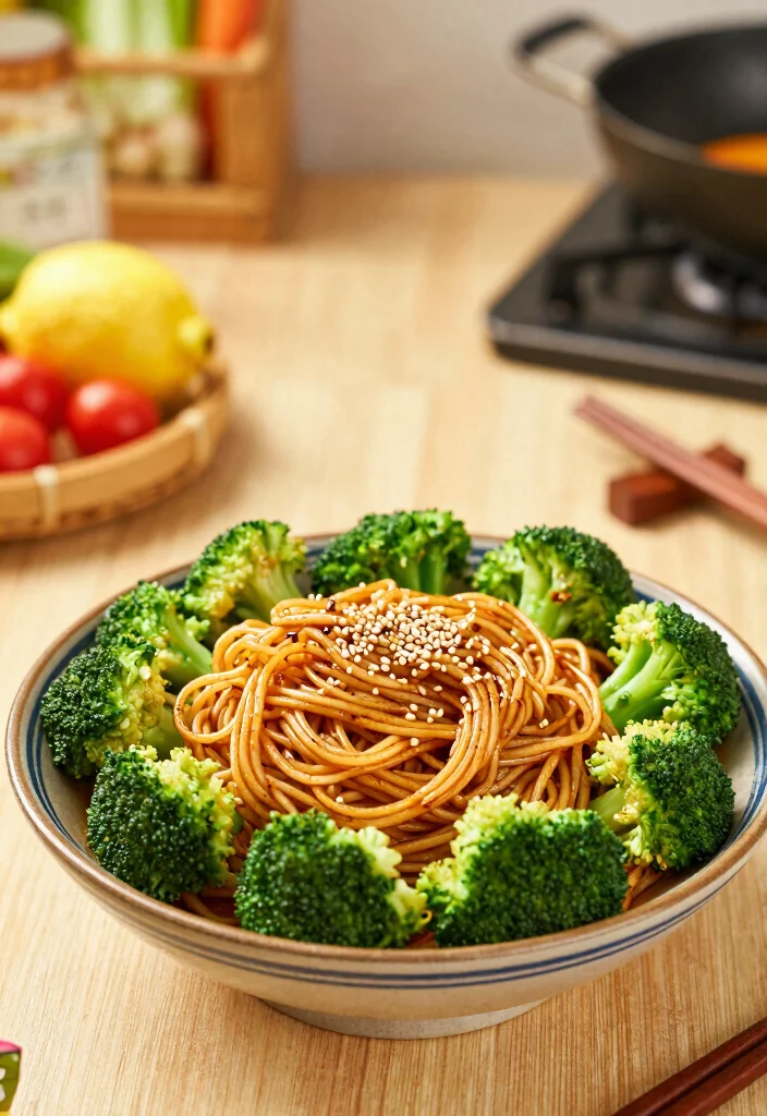 20 Chinese Noodle Recipes (From Lo Mein to Chow Mein) - 16. 5-Spice Noodles with Broccoli 1