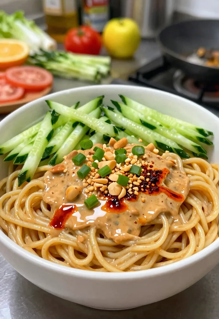 20 Chinese Noodle Recipes (From Lo Mein to Chow Mein) - 6. Vegan Dan Dan Noodles 1