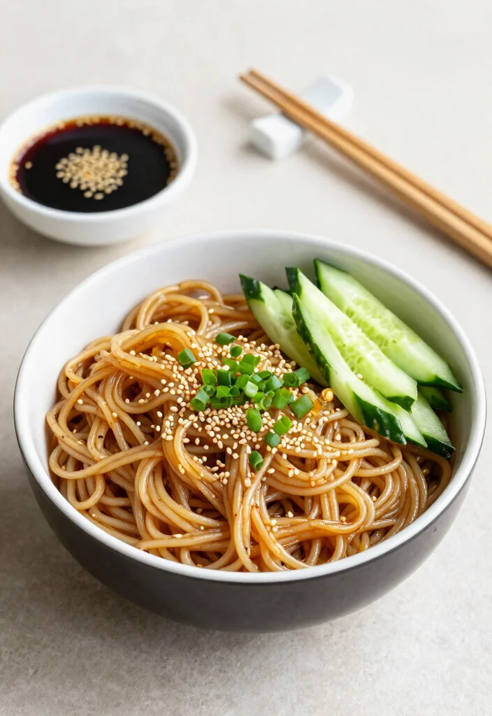 20 Chinese Noodle Recipes (From Lo Mein to Chow Mein) - 8. Cold Sesame Noodles 1