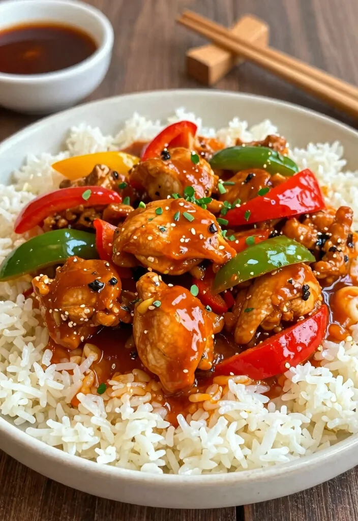 20 Chinese Takeout Recipes (Copycat Home Versions) - 9. Sweet and Spicy Chicken 1