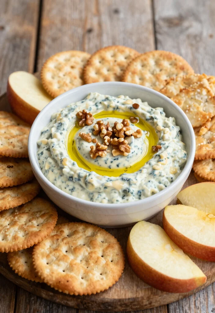 20 Greek Yogurt Dip Recipes (Party Favorite) - 10. Blue Cheese and Walnut Dip 1
