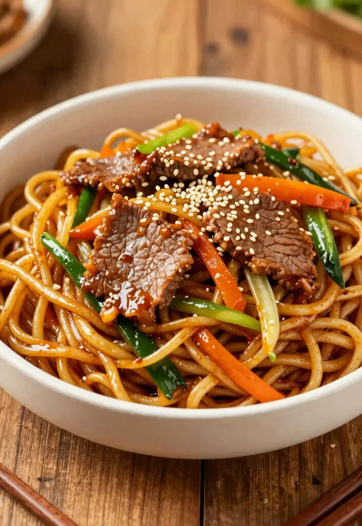 20 Healthy Chinese Stir Fry Recipes for Weight Loss - 14. Beef Chow Mein Stir Fry 1