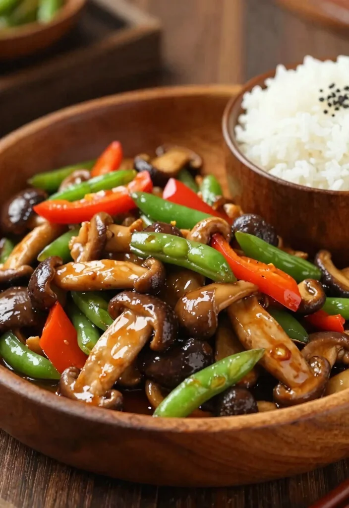 20 Healthy Chinese Stir Fry Recipes for Weight Loss - 18. Shiitake Mushroom Stir Fry 1