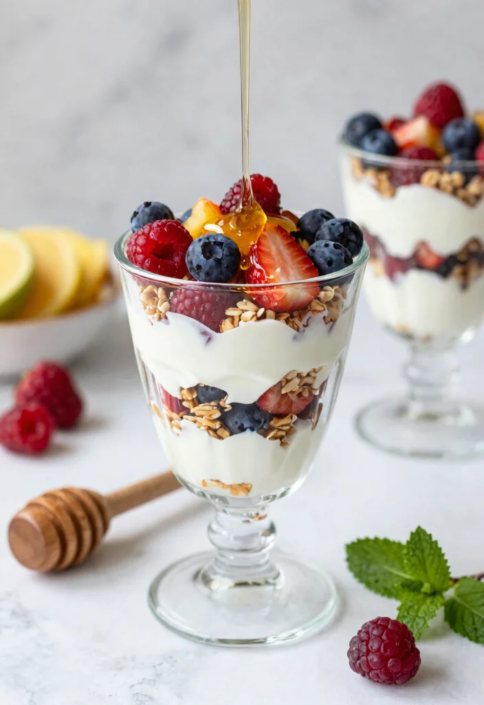 20 Plain Greek Yogurt Dessert Recipes (Creamy Dream) - 1. Greek Yogurt Parfait 1