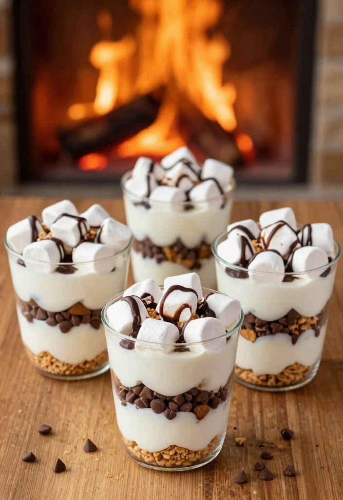20 Plain Greek Yogurt Dessert Recipes (Creamy Dream) - 16. S'mores Greek Yogurt Cups 1