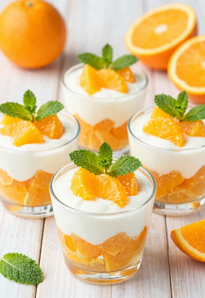20 Plain Greek Yogurt Dessert Recipes (Creamy Dream) - 19. Orange Vanilla Greek Yogurt Cups 1